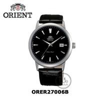 ราคา Orient นาฬิกาข้อมือผู้ชาย รุ่น ORER27006B ระบบ AUTOMATIC ตัวเรือน Stainless หน้าปัดสีดำ สายหนังแท้ขนาด 22 มม. (7601967092)