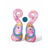 ราคา ช้างชูงวง ช้างแกะสลักไม้เพ้นท์สี ของตกแต่งบ้าน คละสี (28832007773)
