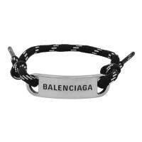 ราคา Balenciaga PLATE BRACELET IN BLACK (25486994804)