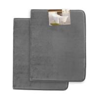 ราคา Clara Clark : CRCBM-GRY* พรมเช็ดเท้า Memory Foam Bathrug Gray 2pk. 17 x 24 Inch (18165832222)