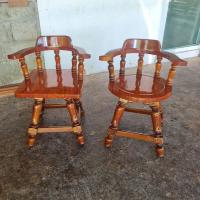 ราคา เก้าอี้ไม้ หมุนได้ 360 องศา เก้าอี้หมุน ไม้จริง❗❗ ไม้แผ่นเดียว อย่างหนา ขากลึง ต่องานเข้าเดือย แข็งแรง นน.เก้าอี้ 20 โล+ (13399910607)