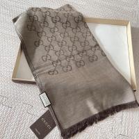 ราคา พร้อมส่ง ผ้าพันคอกุชชี่ Gucci scarf สีน้ำตาล ของแท้ 100% มือ 1 (21955440731)
