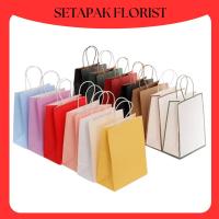 ราคา (5 ชิ้น) 2027 ถุงกระดาษกระเป๋าแข็งพิเศษคราฟท์งานแต่งงาน Beg บิสกิต Takeaway Goodies วันเกิดหัตถกรรมเบเกอรี่บรรจุอาหาร (41957617794)