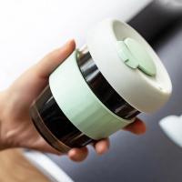 ราคา แก้วน้ำ แก้วกาแฟ สไตล์มินิมอล กันหก สีพาสเทลทูโทน แก้วกาแฟร้อน (15107404676)