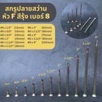 ราคา (100ตัว)สกรูปลายสว่าน ปลายสว่านหัวเอฟF ปลายสว่านหัวเตเปอร์ เกลียวเหล็ก น็อตยิงเหล็ก สกรูยิงเหล็ก สกรูปลายสว่านหัวเตเปอร์ (23035528461)