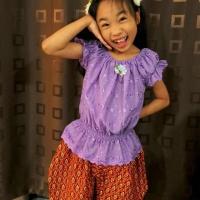 ราคา FC097A ชุดไทยเด็ก เสื้อคอกระเช้า แขนตุ๊กตา + โจงกระเบน *เสื้อม่วง* (1-2ข/3-4ข/5-6ข/7-8ข) (2042021366)