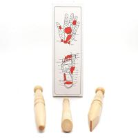ราคา MASSAGE STICKS แท่งไม้นวดกดจุด ฝ่ามือ ฝ่าเท้า จำนวน 3 ชิ้น/ชุด (4325886278)