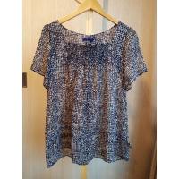 ราคา เสื้อลายจุดผ้าชีฟองสีน้ำเงิน (5944957797)