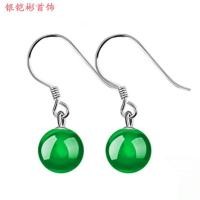 ราคา ส925 เงินสเตอร์ลิงต่างหูสไตล์ชาติพันธุ์หยกสีเขียว โมรา ต่างหูแฟชั่นฝังหูตะขอเครื่องประดับของขวัญ (42970051633)