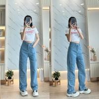 ราคา กางเกงยีนส์ทรงช่างคาร์โก้ สีฟอกฟ้า B470 ช/ญ ใส่ได้ สินค้าป้ายร้าน Chana Jeans (24731258929)