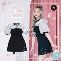 ราคา ♥️พร้อมส่ง♥️8studio(C253)เดรสสีดำแขนตุ๊กตา (7891401391)