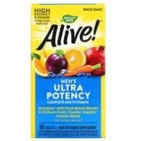 ราคา Alive! วิตามินรวมสูตรครบถ้วนประสิทธิภาพสูงพิเศษสำหรับผู้ชาย60tab (Nature's Way) (21807288695)