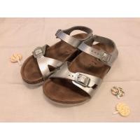 ราคา รองเท้าแตะรัดส้น Birkenstock เด็ก รุ่น Rio Birko-Flor สีเงิน ไซส์30 แท้% (9715181270)
