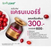 ราคา SpringLeaf Cranberry 30 แคปซูล (24442628050)