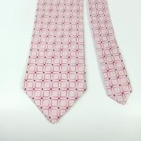 ราคา เนคไทมือสอง Daniel Hechter Men's Sparkle Tie Pink Geometric Design Glitter Necktie (41214035006)