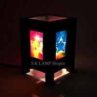 ราคา โคมจิ๋ว ลายกระดาษสาบาติกดาวสีรุ้ง (2265611205)