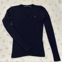 ราคา Polo Ralph Lauren Cable Knit Wool V-Neck Sweater (27417296930)