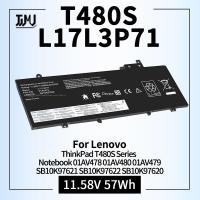 ราคา L17L3P71 L17M3P72 Laptop Battery for Lenovo ThinkPad T480S Notebook 01AV478 01AV480 01AV479 SB10K97621 SB10K97622 SB10K9 (27081270830)