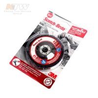 ราคา 3M SCOTCH-BRITE™ CNS XT PRO DC สก๊อต-ไบรต์ ลูกขัดลอกสี/สนิม คลีนแอนด์สตริป รุ่นเอ็กซ์ที โปร ขนาด 4 นิ้วรูใน 5/8"สินค้าดี (15094909635)