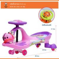 ราคา MonkeyToys รถดุ๊กดิ๊กเต่าทอง มีตะกร้าหน้า เชือกจูง LN 36 (2895721743)