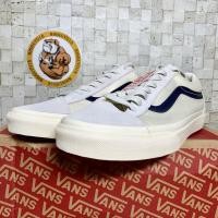 ราคา ราคาพิเศษ Vans Style 36 Marshmallow Beige Blue Line Suede Canvas GD GD Gwon Jilong ผู้ชายผู้หญิง (26556416282)