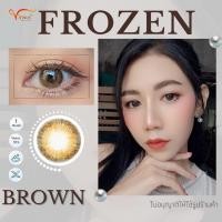 ราคา คอนแทคเลนส์ Frozen : Brown / ยี่ห้อ BEAUTYLENS ; Color Brown ( สายตา 50 - 1000 ) (18086802279)