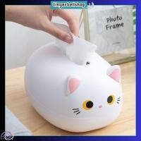 ราคา [พร้อมส่ง]กล่องกระดาษทิชชู่แมว กล่องทิชชู่ กล่องใส่ทิชชู่พร้อมที่ใส่ไม้จิ้มฟัน (13320574505)