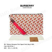 ราคา BURBERRY กระเป๋าคลัทช์แบบมีสายคาด รุ่น Burberry Monogram Print Zipped Clutch Bag In Multi Code: 8010766 1 (18606940155)
