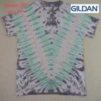 ราคา เสื้อยืดมัดย้อม GILDAN ลาย VICTORY เขียวชมพูเทา เสื้อยืดมัดย้อมมือสอง ราคาประหยัด (42258841512)