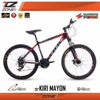 ราคา KIRI จักรยานเสือภูเขา/ อลูมิเนียม 26 นิ้ว / 24 สปีด /รุ่น MAYON (สีดำ/แดง) (300483857)