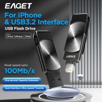 ราคา EAGET USB + Type-C Dual Drive USB3.2 i66 / FlashDisk สําหรับ iPhone 64GB/128GB การรับประกันอย่างเป็นทางการ (43364583391)