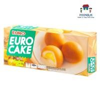 ราคา euro cake ยูโรเค้ก ยูโร่เค้ก ยูโร ยูโร่ พัฟเค้กสอดไส้ครีม คัสตาร์ด 1กล่อง (24gx6ซอง) (27981158903)
