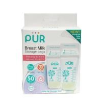 ราคา Pur Breast Milk Storage Bags ถุงเก็บน้ำนม ซิปล็อค 3 ชั้น (แพ็ค 50 ชิ้น) (24044384204)