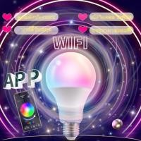 ราคา TUYA หลอดไฟ led หลอดไฟ กลม 7W9W10W15W RGB โคมไฟ E27 เปลี่ยนสีได้ 16 หลอด (22060316865)