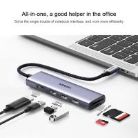 ราคา 6 In 1 อลูมิเนียมอัลลอยด์การกระจายความร้อนสากลแบบพกพา Plug And Play โฮมออฟฟิศคอมพิวเตอร์อุปกรณ์ต่อพ่วงฮับ USBขาย (28468456730)