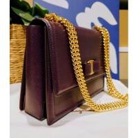 ราคา กระเป๋ามือสอง ferragamo รุ่นจินนี่สีเบอร์เกอร์ดี้ของแท้ (29826621541)