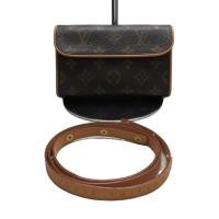 ราคา LOUIS VUITTON Pochette Waist Bag Florentine M51855 Brown PVC Patterned all over Direct from Japan S (24289802682)