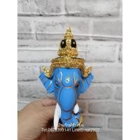 ราคา พระพิฆเนศ (สีฟ้า) พร้อมฐานปิดทอง ขนาดเศียรกว้าง 4 นิ้ว เรซิ่น ทองเค งานสวย หัวโขน เศียรครู เศียรเทพ ของที่ระลึก (8774861915)