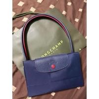 ราคา Longchamp Le Pliage สีน้ำเงิน รุ่น ปักม้า Size L (24578357434)