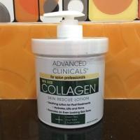 ราคา พร้อมส่ง Advanced Clinicals, Collagen, Skin Rescue Lotion, 16 oz (454 g) (4641213443)