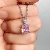 ราคา Pulibang ฝัง Pink Diamond ใหม่ส่วนบุคคลสไตล์เย็นส่วนบุคคลสร้อยคอออกแบบ (44014455599)