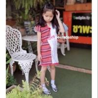 ราคา ชุดพื้นเมืองเด็กผ้าฝ้ายต่อลายผ้าทอทรงกะเหรี่ยง (5117392291)