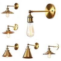 ราคา ลอฟท์ ทางอุตสาหกรรม ไฟติดผนัง ทองเหลืองทอง ปรับมุม E27 วินเทจ โคมไฟผนัง สำหรับห้องนอน / ระเบียง / บาร์ / ทางเดิน (24377073935)