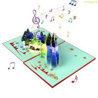 ราคา Weroyal Elegant 3D Christmas Greeting Card การ์ดคริสต์มาส 3D ที่ไม่ซ้ํากันพร้อมเสียงและแสงสําหรับเซอร์ไพรส์ตามฤดูกาล (43369016218)