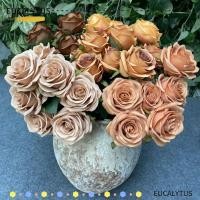 ราคา ดอกไม้ประดิษฐ์ 9 หัว จากผ้าไหมสีสันสวยงามแบบย้อนยุค ใช้ได้ทั้งตกแต่งบ้านและงานแต่งงาน (43120698101)