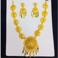 ราคา สร้อยชุดทองลายก้นหอย-ทรงล้านนา (3668099416)