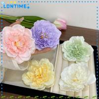 ราคา LONTIME หัวดอกไม้ดอกโบตั๋น, กิ๊บติดผมดอกไม้ DIY ขนาด 9 ซม., เครื่องประดับผมผ้าไหมเทียม Ins งานแต่งงานตกแต่งบ้าน (43764297009)