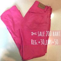 ราคา กางเกงยีนส์GAP สีชมพู ของแท้ % (1985392028)