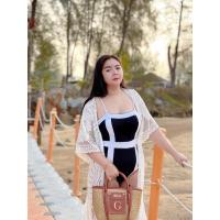 ราคา #บอดี้สูทสาวอวบ#ชุดว่ายน้ำสาวอวบ#ชุดว่ายน้ำสีดำ (9836470302)