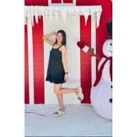 ราคา มินิเดรสฉลุสีดำป้ายCPS (24029479505)